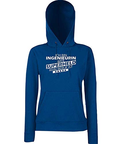 Sweat à capuche femme Ich Bin Ingenieurin pour rester au chaud en taille L