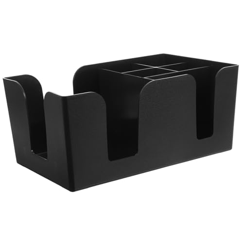 OKUMEYR Sugar Packet and Tea Bag Storage Organizer Tabletop Storage Box Compartment Design for Coffee Accessories Lightweight Material for Home and Bar Use