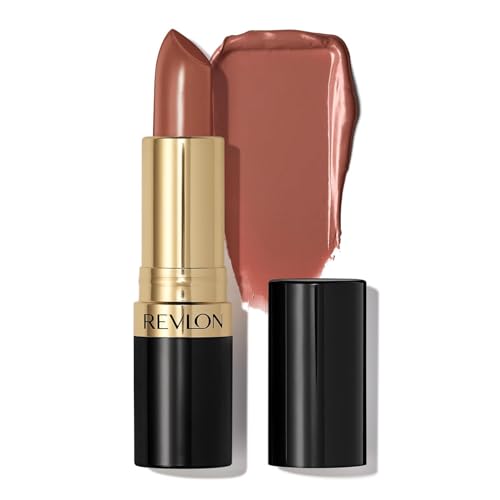 Image of REVLON Super Lustrous Creme Lipstick, 80% Conditioning Ingredients, intance color, Waterproof, Long-Lasting, 100% Vegan Lipstick, Whiskey Business (803), 4.25 gm
