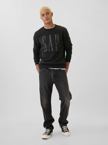 GAP mens Logo Fleece Crew Sweatshirt - Image 4