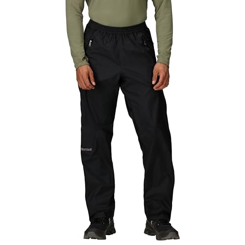MARMOT Men's PreCip Eco Full Zip Pant, Black, X-Large