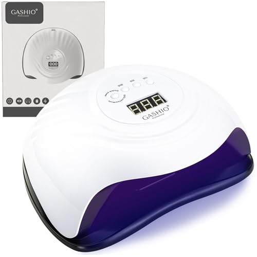 GASHIO® UV Lampe Für Gelnägel - UV Lampe Nägel - UV LED Lampe Für Gelnägel - Led Nagellampe - Nageltrockner LED - Nagellampe mit Timer und Sensor - Nageltrockner Für Alle Nagellacke 168W Dual