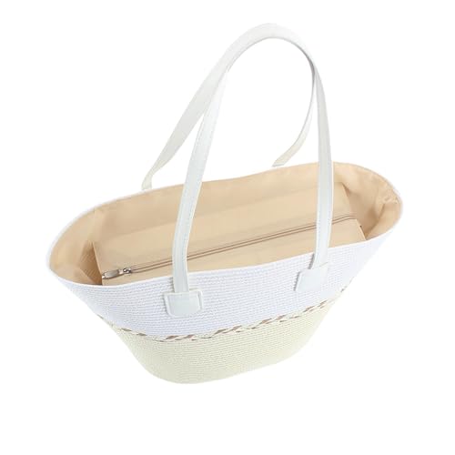 Bolso de mano veraniego tipo cubo de cuero trenzado miniatura 3