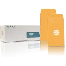 #1 Coin Envelopes - 500 Count with Gummed Seal - Small Envelopes 2.25"x3.5" - Brown Kraft Money Envelopes for Cash, Coins, Seeds, Small Parts, Coin Collectioning - 28lb Paper