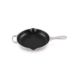 Le Creuset Enameled Cast Iron Signature Iron Handle Skillet, 9″ (1-3/8 qt.), Shallot