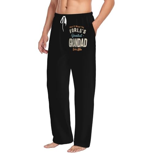 World'S Greatest Grandpa Men'S Pajama Pants Sleep Pant With Pockets And Drawstring2