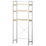 WC Regal über die Toilette Toilettenregal Regal Toilette Überbau 3-Tier Multifunktional Allzweckregal Platzsparendes Badregal 157 * 63 * 28 CM