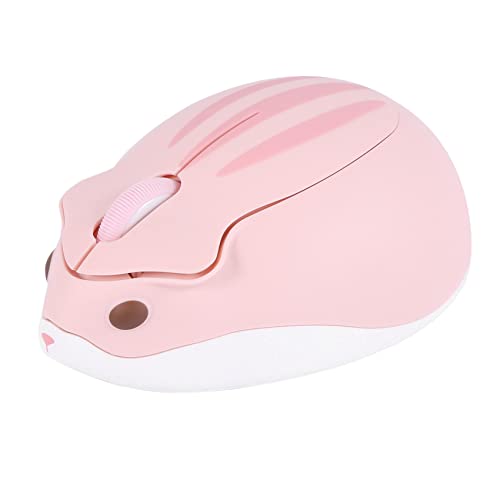 Andifany Hamster Shape 2.4GHz Mouse Pink 1200DPI USB Connection Mice Cute Shape Gaming Mouse for PC Laptop Kids Girl Gift