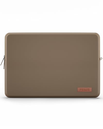 Image of FEDUS MONARC Designer Premium Vegan Leather Laptop Sleeve Bag Case 13.3 inch, Shockproof Office Laptop Cover Pouch Accessories Carrying Bag for MacBook, HP, Dell, Lenovo, Asus for Men & Women