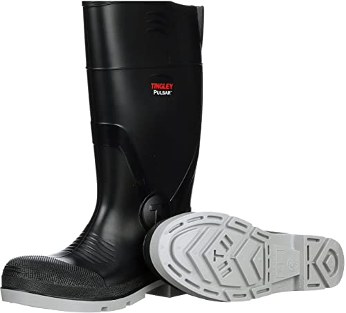 Tingley 43151 Pulsar PVC Plain Toe Knee Boot, Gray/Black3