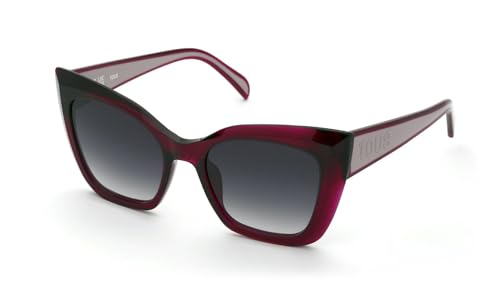 Lunettes de soleil Tous monture acétate légère et résistante framboise transparente