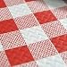 Chiner - Rollo Mantel Papel 1 x 100 metros Cuadros (Rojo)