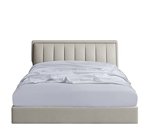 Twin Xl Fitted Sheet, 100% Giza Cotton, Twin Xl Fitted Sheet Deep Pockets 15",Twin Extra Long Sheets For Adjustable Bed,Extra Long Twin Fitted Sheets Deep Pockets,1 Pc Fitted Sheet Only (White) #TOP13