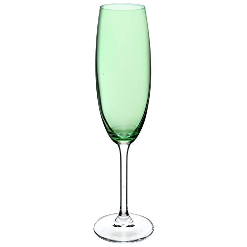 Jogo de 6 Taças para champanhe Gastro em cristal ecológico 220ml A24cm verde limao