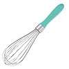 U taste balloon whisk for cooking 1810 stainless steel kitchen wire whisk medium heavy duty egg beater manual baking mixing tool with 8 high flex wires for stirring blending sauce aqua sky  urban country home decor
