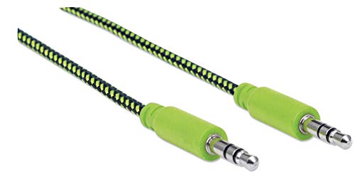 Cable de audio trenzado 6 ft miniatura 4