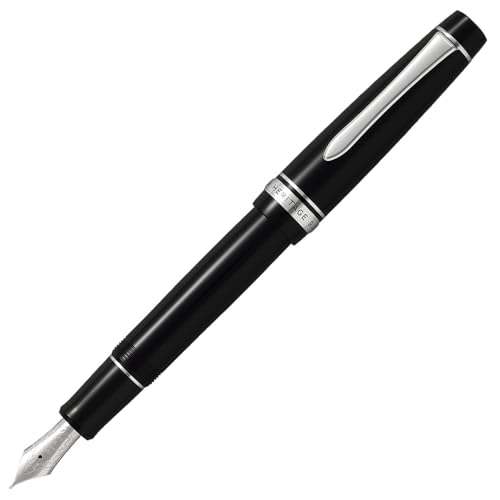 Image of Pilot Fountain Pen Custom Heritage 912, Black Body, FM-Nib (FKVH-2MR-B-FM)