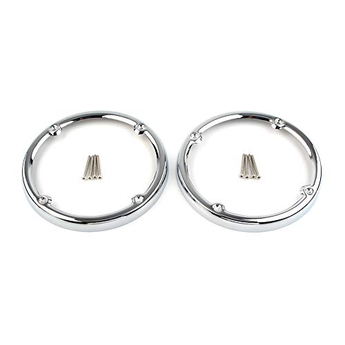 Bacar Motorcycle Speaker Trim Speaker Cover Trim for Harley Electra Glide Ultra Limited Tri Glide 2014-2019