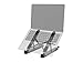 Monoprice 6-in-1 Portable Folding Laptop Stand and USB-C Docking Station with 4K HDMI, Gigabit Ethernet, with Adjustable Angles, RJ45 Gigabit Ethernet, Multi-Port Hub