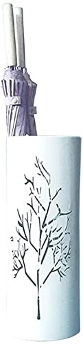 Support de rangement rond blanc pour organiser les parapluies mouillés de la famille