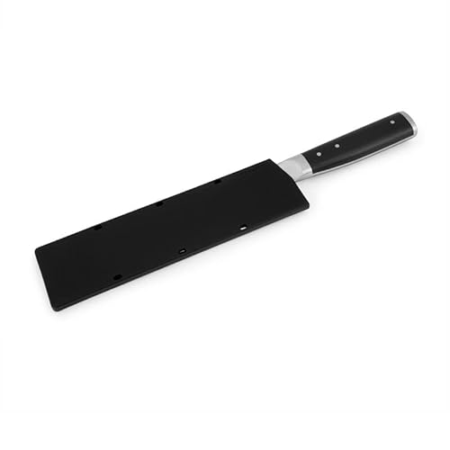 KitchenAid Faca Santoku de rebite triplo forjado Gourmet com tampa de lâmina personalizada, faca de