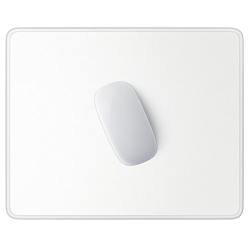 Hsurbtra Tapis de Souris carré texturé de qualité supérieure - 25,4 x 21,4 cm - Bord Cousu - Imperméable - Antidérapant - en Caoutchouc - Joli Tapis de...