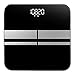 Bucanim Digitale Körperfettwaage Body Analyzer Gesundheitsmonitor BMI Smart Scale App, LED-Anzeige, 400 Pfund, Batterien im Lieferumfang enthalten (Kabellose Verbindung -Schwarz)