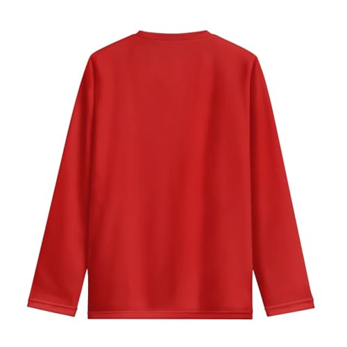Image of Girls Long Sleeve T Shirt Cute Cartoon Crewneck Shirt for Kids 3-16Y Fall Winter Clothes