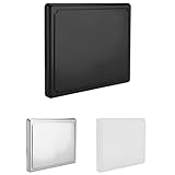 HOMELAY Tapa encimera gas. Tapa vitroceramica con ancho máximo de 58 cm. Cubre fuegos Cocina de gas de Acero inoxidable, blanco o negro. (Negro)