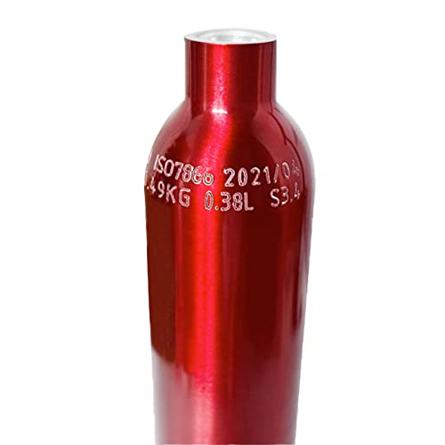Tuxing Pcp Paintball Aluminum Air Tank, High Pressure Air Tank 0.38L 23Ci Capacity,For Paintball Or Pcp Air Guns (Empty Bottle) 5/8-18Unf,Red #TOP4