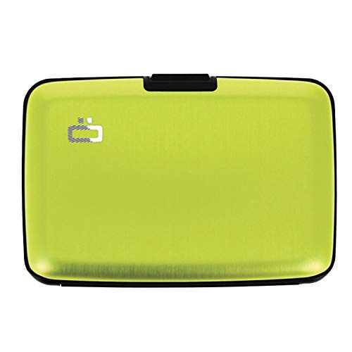OGON Aluminum Wallet in Green Lime
