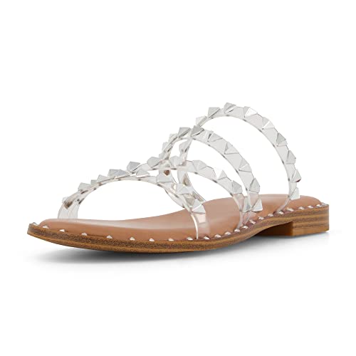 CUSHIONAIRE Women's Tonya Studded slide sandal with Memory Foam2