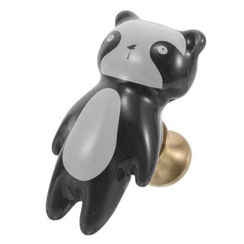NUOLUX 創意パンダキャビネット取っ手 用引き出しハンドル ブラス セラミック製 滑らかエッジ 簡単取り付け ワードローブ クローゼット家
