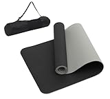 TPE-mat 6 mm voor yoga-fitness- en pilates-oefeningen, groot, antislip, Sportvida
