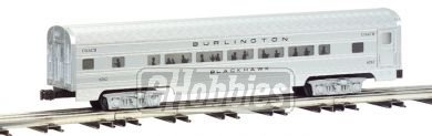 Williams by Bachmann Burlington Aluminum Luxury Liner Passenger 4 Car Train Set, 60'
