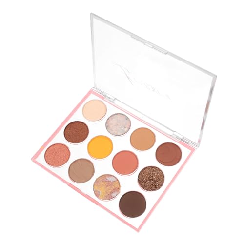 CALLARON 12Cuadrículas Paleta de Sombras de Ojos Colores Resistente para Personal y Fiestas