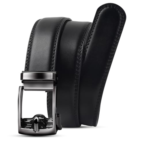 Kids Belt Leather Ratchet Easy-Release, Kids Dress Belt 1