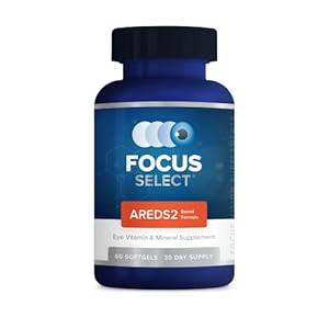 Focus Select AREDS2 Based Eye Vitamin-Mineral Supplement – AREDS2 Based Supplement for Eyes (60 ct. 30 Day Supply) – AREDS2 Based Low Zinc Formula – Eye Vision Supplement and Vitamin