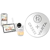LeapFrog LF925HD Babyphone mit Kamera & VARTA Batterien Knopfzellen CR2032, 10 Stück, Lithium Coin, 3V, kindersichere Verpackung, für elektronische Kleingeräte - Autoschlüssel, Fernbedienungen, Waagen