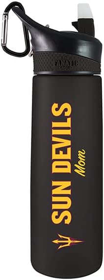 The Fanatic Group Arizona State University Mom 24 oz Frosted Sport Bottle - Black
