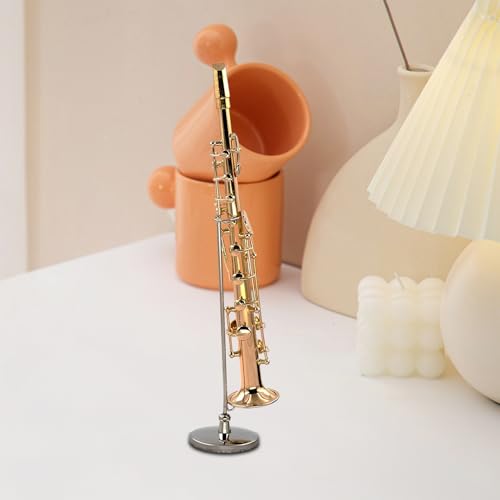 Saxophone miniature figurine musicale déco collection support - 2