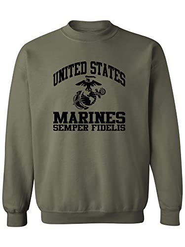 zerogravitee US Marines Semper Fidelis Crewneck Sweatshirt