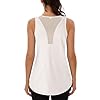 Wayleb Canotta Sportiva da Donna Senza Maniche Top per Yoga Palestra Pilate Running Fitness Leggero Traspirante Sportive Tank Top, Bianco S