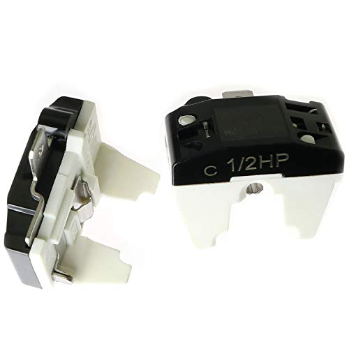 Totot 1Pcs Qp-02-4.7 Ptc Refrigerator Start Relay 1 Pin Coolers Compressor Starter 4.7 Ohm With 1Pcs Refrigerator Overload Protector 1/2Hp #TOP3