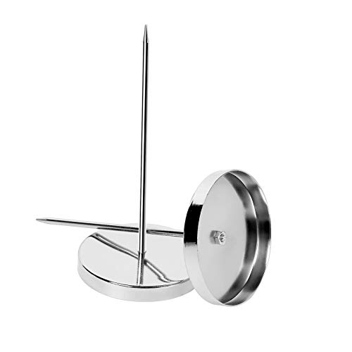 2Pcs Bill Fork, Rod Paper Holder Spike, Stainless Steel Check Bill Holder, Memo Holder Spike #TOP1