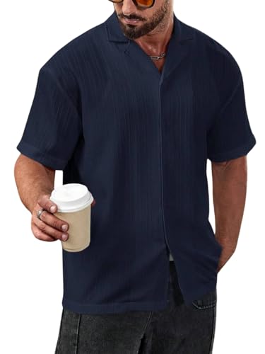 Image of FUNKY RICH Funkyrich Textured Popcorn Shirts for Men || Casual Shirt for Men || Shirt for Men|| Men Stylish Half Sleeve Shirt || Men Fancy Shirt