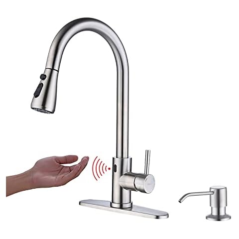 Keer Touchless Kitchen Faucet with Pull Down Sprayer Cover