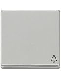 Tecla símbolo campana cromado en aluminio | Siemens Delta MIRO 5TG62705CA10