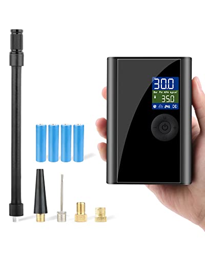 【Batterie Amovible】 Pompe a Velo Electrique Remplaçable 8000mAh Batterie Compresseur Portatif sans Fil 150Psi Gonfleur pneus Voiture Mini Compresseur Rechargeable Mini Compresseur avec lumière LED Cover