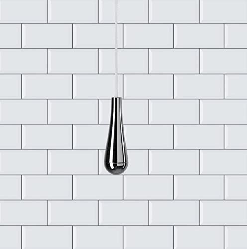 Taps2Traps Stunning Chrome Teardrop Bathroom Light Pull Pendant with 1 ...